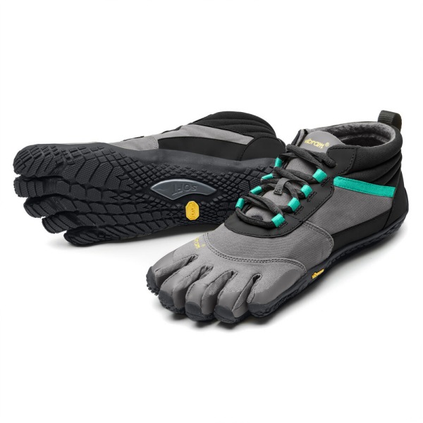 Damske Turistické Topánky Vibram Slovensko - FiveFingers V-Trek Insulated Čierne / Siva / Zelene | 9785LARVJ